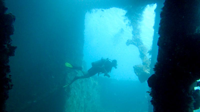 Dive in the Wreck of the USAT Liberty Bali