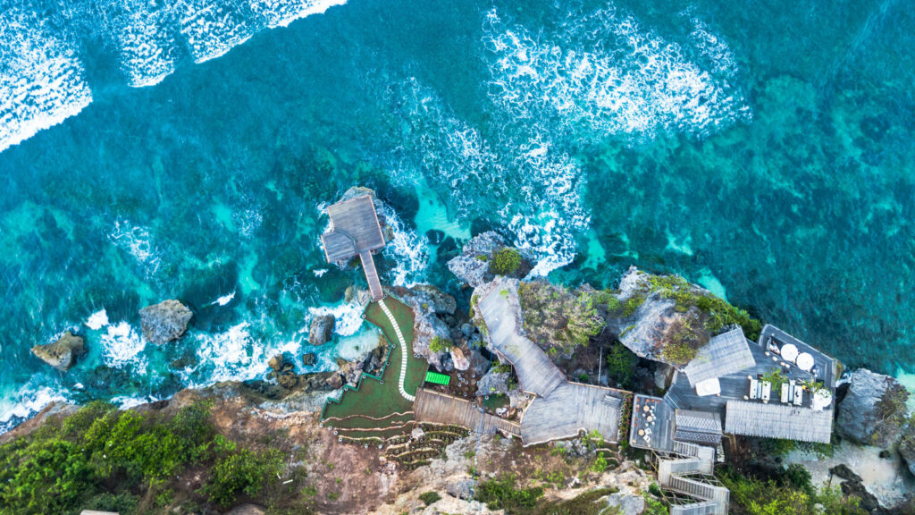 Padang Padang Beach Bali Aerial View