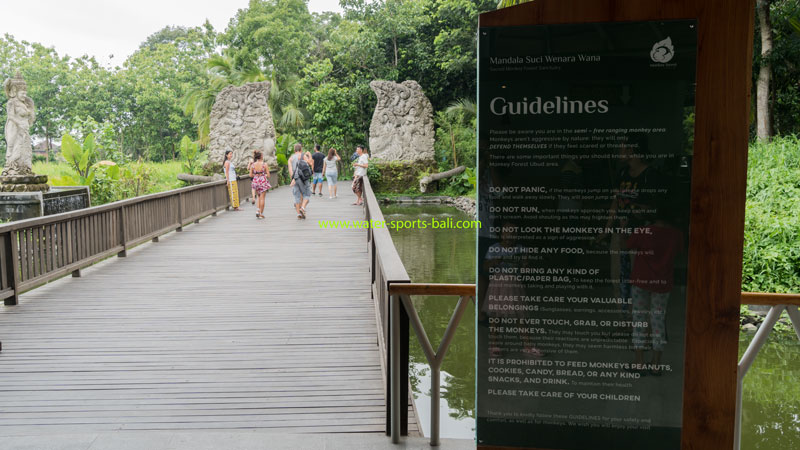 Bali Monkey Forest Visitors Guidelines