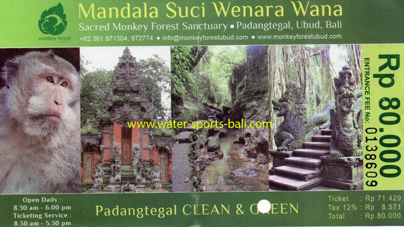 Monkey Forest Ubud Entrance Fee Cost - Latest Update Price