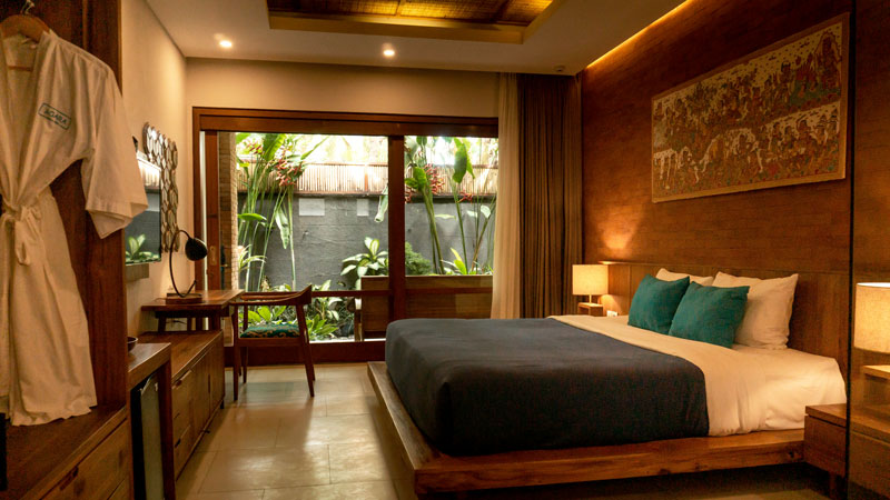 Hotel rooms in Bali with a natural feel for family holidays