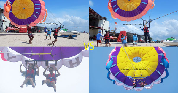 Differences Between Single Parasailing VS Parasailing Adventure In Bali