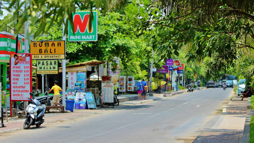 Road Heading To The Nusa Dua Beach