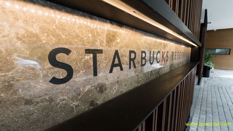 Starbucks Reserve Name In Front Of The Main Entrance