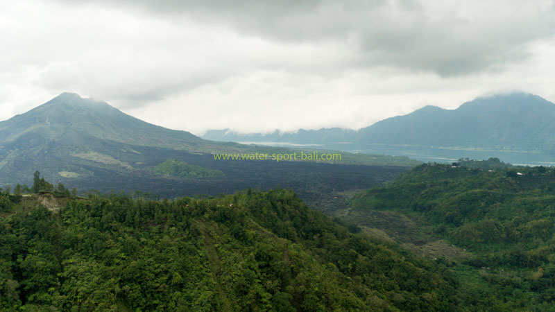 View of Mount Batur Kintamani at Noon