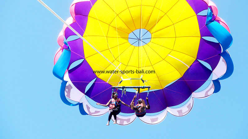 Parasailing adventure at Tanjung Benoa, Bali