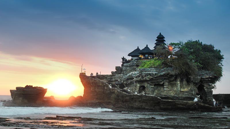 Sunset at Tanah Lot Temple, Bali