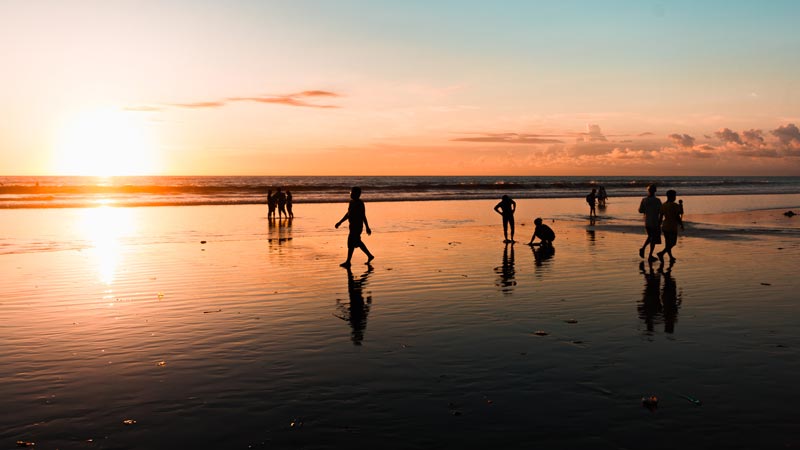 Sunset at Kuta Beach