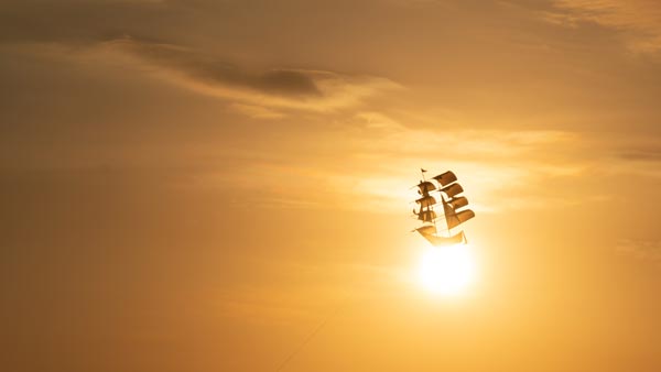 Playing Kites in Kuta Beach