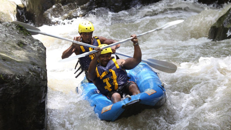 Adventure kayaking activities in Ubud Bali