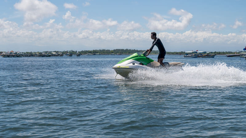 Exciting ride on Bali's calm waters