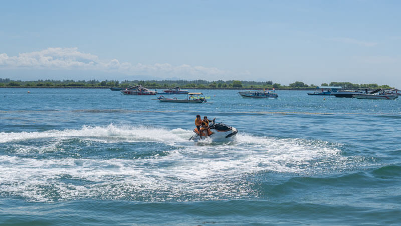 Jet Ski rider with an instructor at Tanjung Benoa