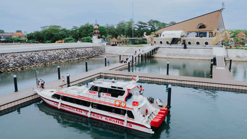 Rocky Fast Cruise Sanur Harbor Bali to Nusa Lembongan Boat Locations