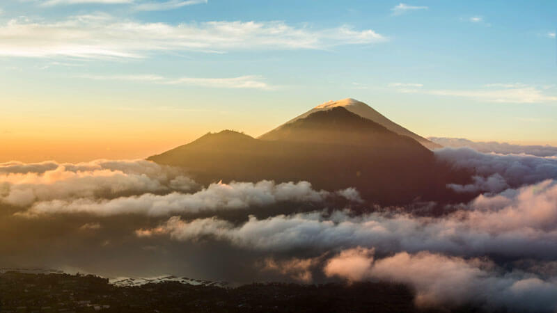 Sunrise view from Mount Batur, Memorable Experiences in Bali for Young Travelers