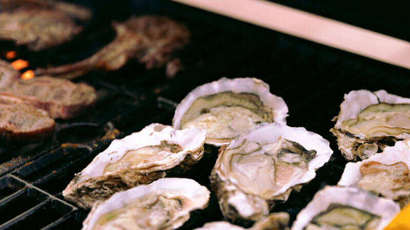 Grilled seafood dish on Gili Air Island