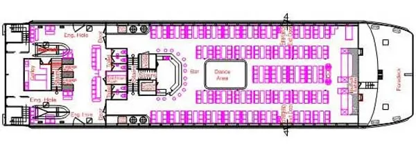 Main Deck of the Bali Bounty Cruise Ship