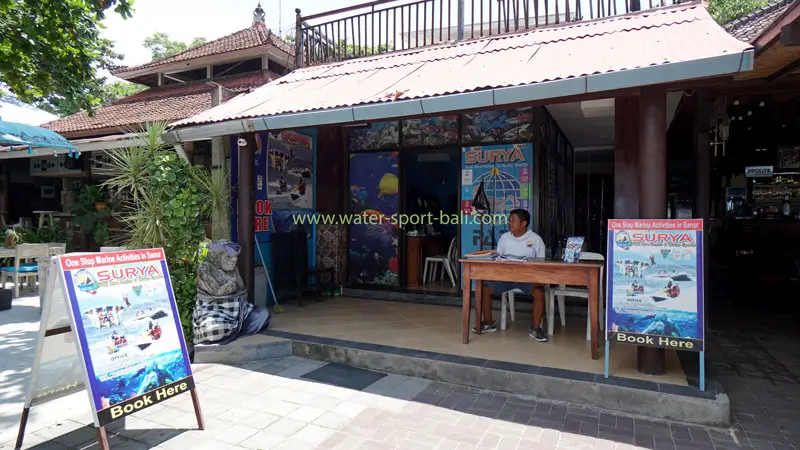 Surya PADI Dive Center & Water Sport entrance and check-in desk