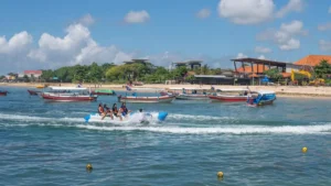 Banana boat ride in Bali near Tanjung Benoa beach