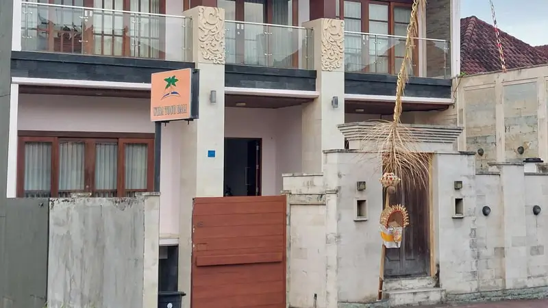 Wira Tour Bali office exterior in Klungkung, Bali (for admin support).