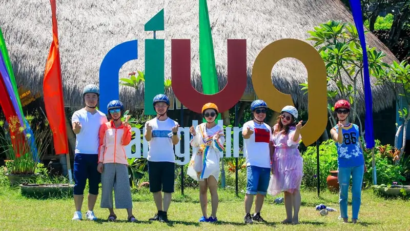 RIUG base sign in Sawangan, Nusa Dua