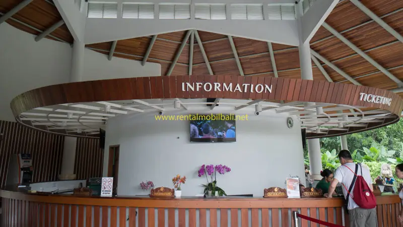 Ticket counter at Monkey Forest Ubud