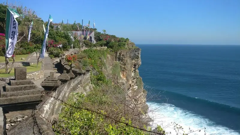 Clifftop visitor path overlooking the ocean
